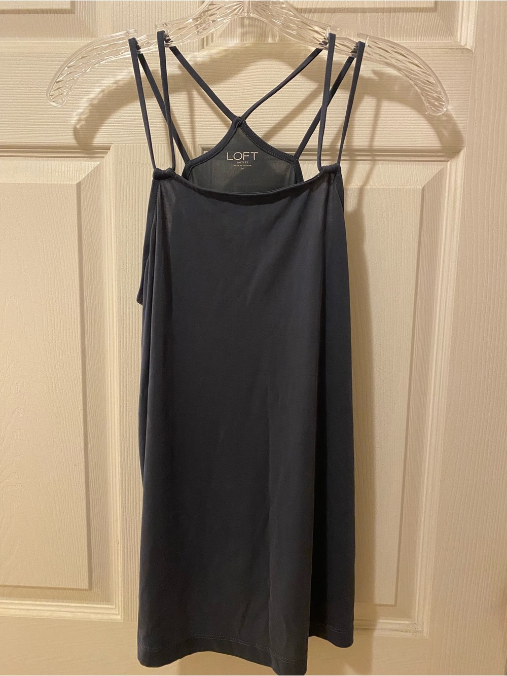 LOFT Black Double-Strap Sleep Chemise